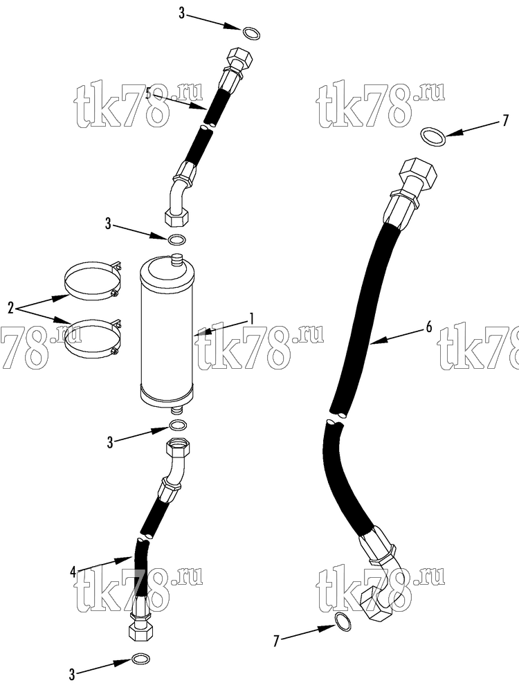 Каталог запчастей для Thermo King LRT-SP 5M (900379) COMPRESSOR MUFFLER KIT (800139)