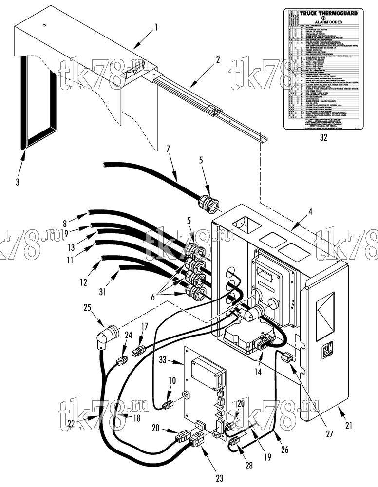 Каталог запчастей для Thermo King  CONTROL BOX