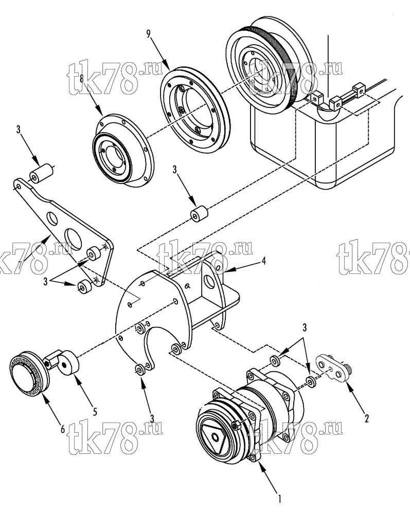 Каталог запчастей для Thermo King  DRIVE KIT (MAN TG-L, 12140442)
