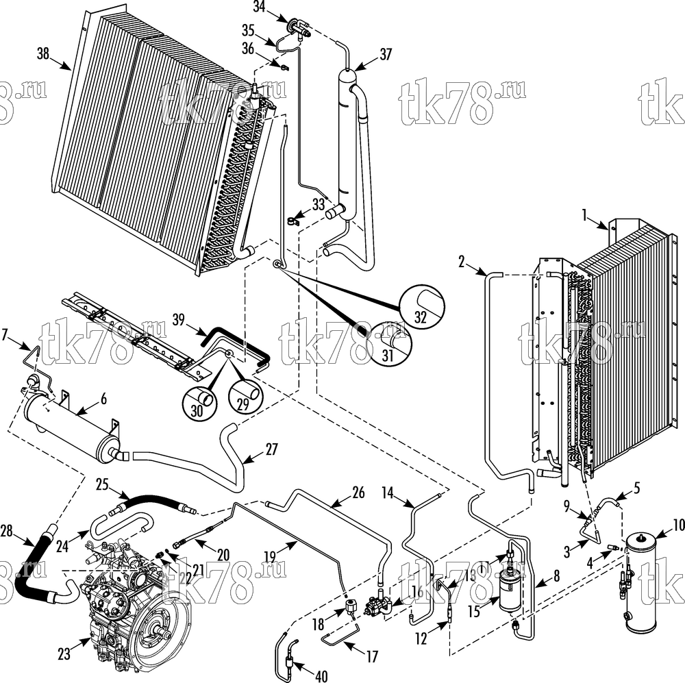Каталог запчастей для Thermo King SB-200TG REFRIGERATION COMPONENTS