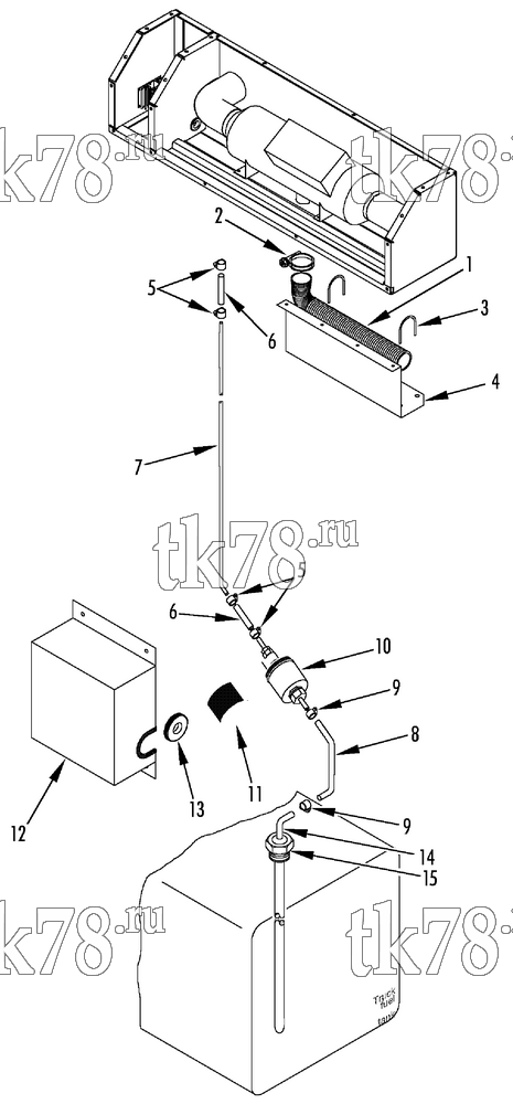 Каталог запчастей для Thermo King E-Series Cargo Heater FUEL SYSTEM