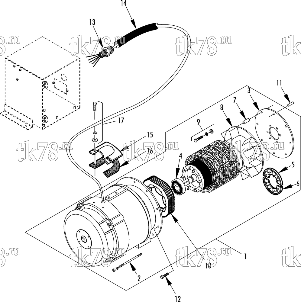 Каталог запчастей для Thermo King SGSM 3000 ALTERNATOR GROUP