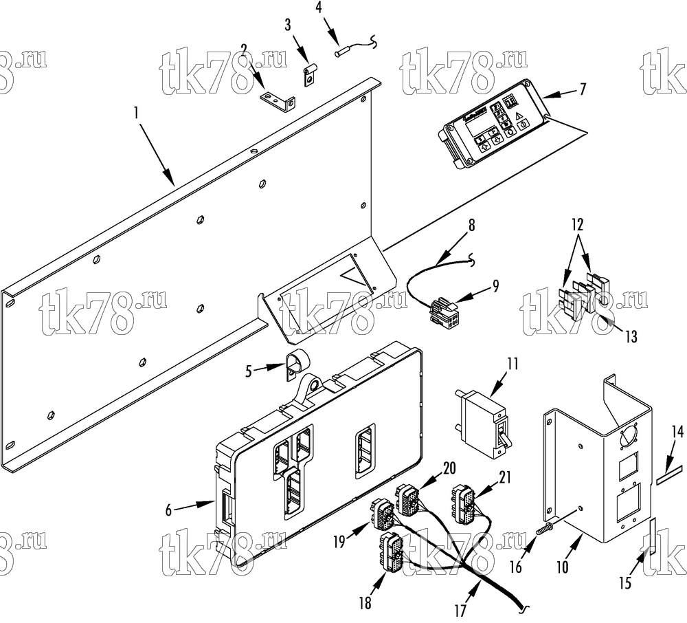 Каталог запчастей для Thermo King AT10-M12 CONTROL PANEL ASSEMBLY