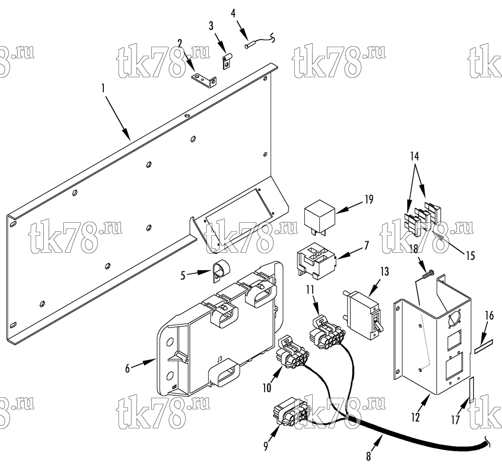 Каталог запчастей для Thermo King AT10-M12 EXPANSION PANEL ASSEMBLY