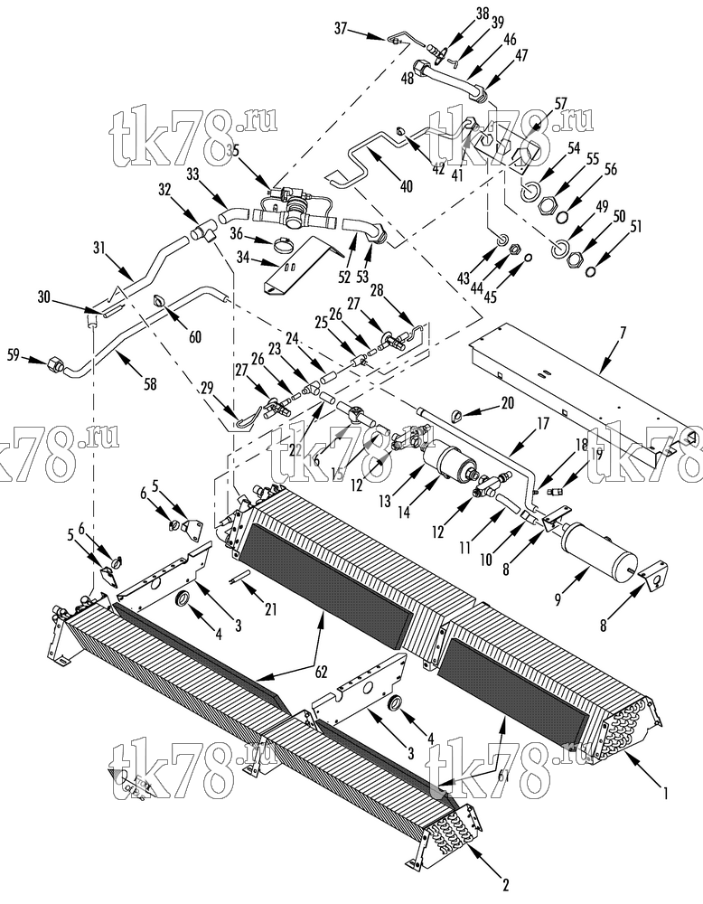Каталог запчастей для Thermo King LRT-SP 5M (900386) EVAPORATOR REFRIGERATION COMPONENTS
