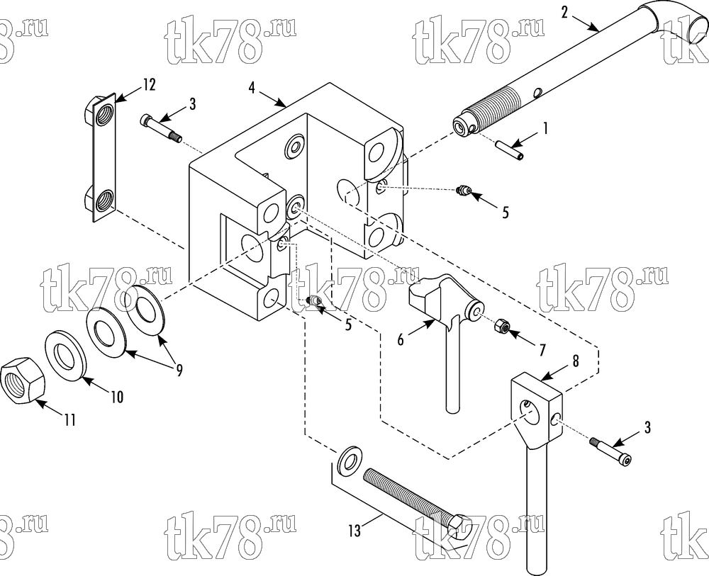 Каталог запчастей для Thermo King SGCO 3000 UNIT MOUNTING BRACKET