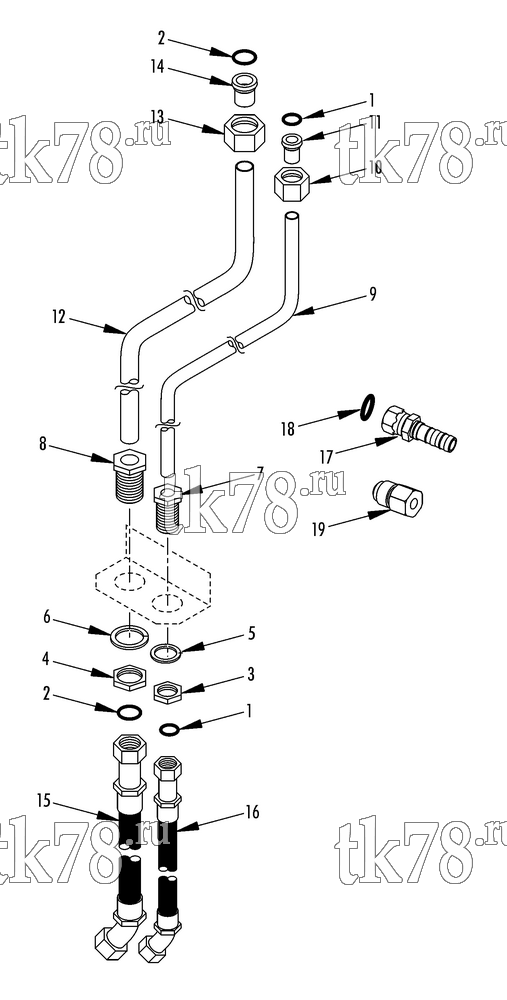 Каталог запчастей для Thermo King  COMPRESSOR HOSE CONNECTIONS
