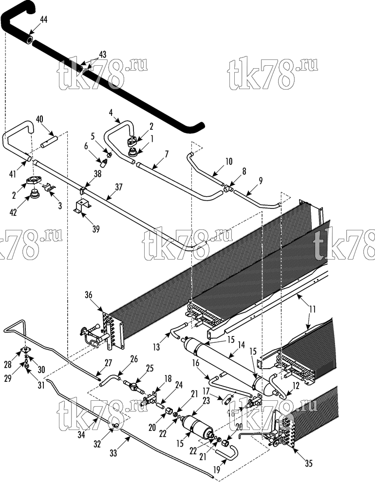 Каталог запчастей для Thermo King  TUBE COOLING