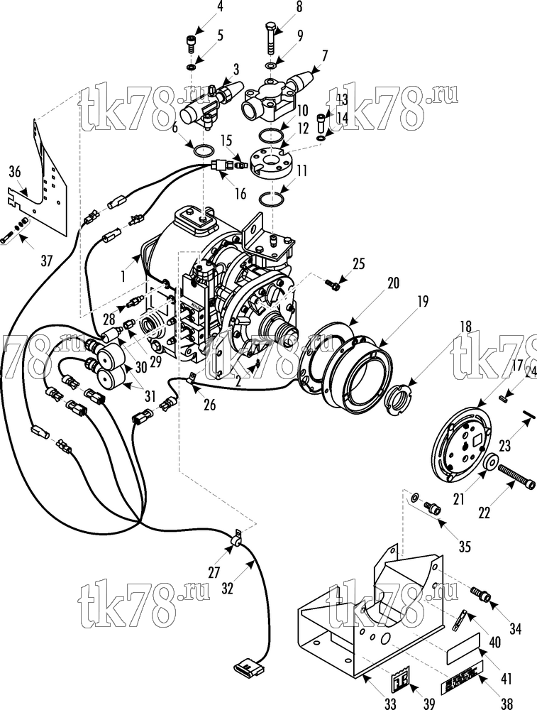 Каталог запчастей для Thermo King ATHENIA S805 N/W 1000, 1004 COMPRESSOR GROUP (KIT 700470)