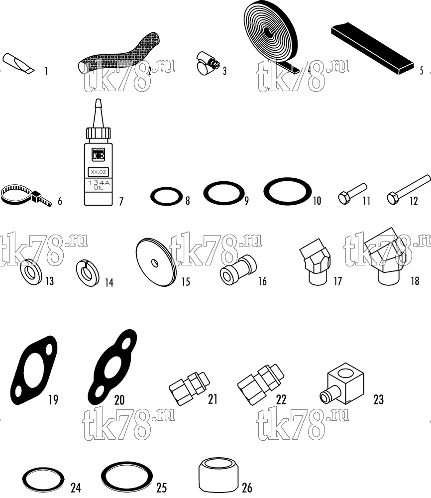 Каталог запчастей для Thermo King  INSTALLATION COMPONENTS