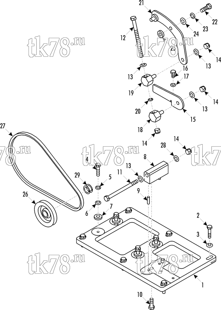 Каталог запчастей для Thermo King Bus Drive Kits DRIVE KIT 700330 - BRENDAMENARINI M240-M340