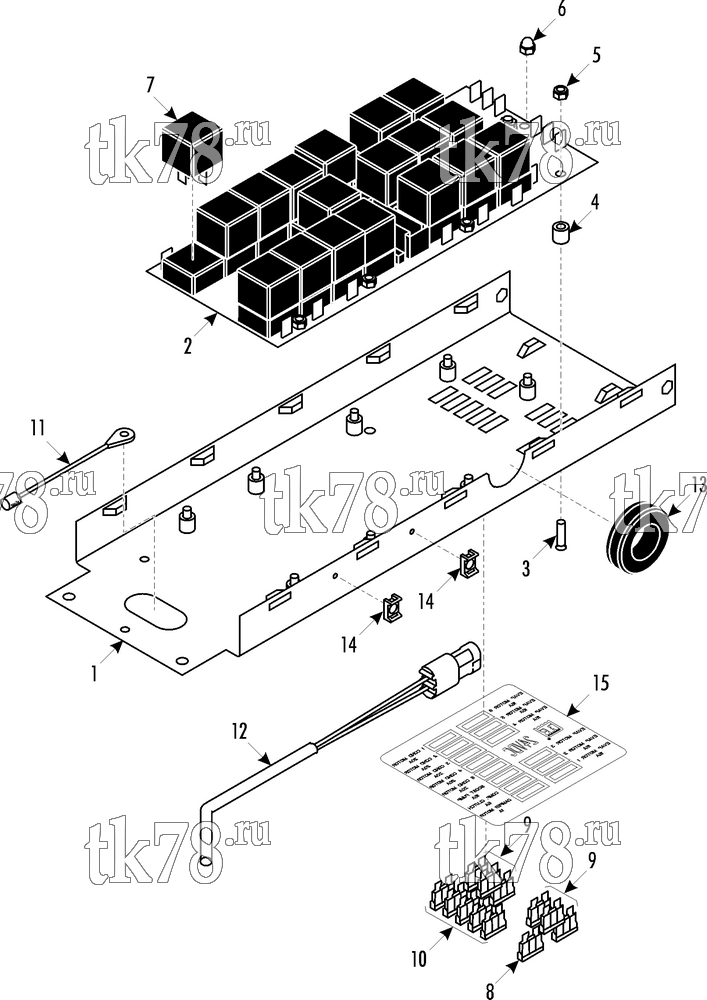Каталог запчастей для Thermo King  CONTROL PANEL - ClimaAIRE (1012)