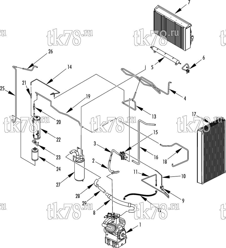 Каталог запчастей для Thermo King SLX 200 REFRIGERATION COMPONENTS SLX 200 MTV (before 5/10)