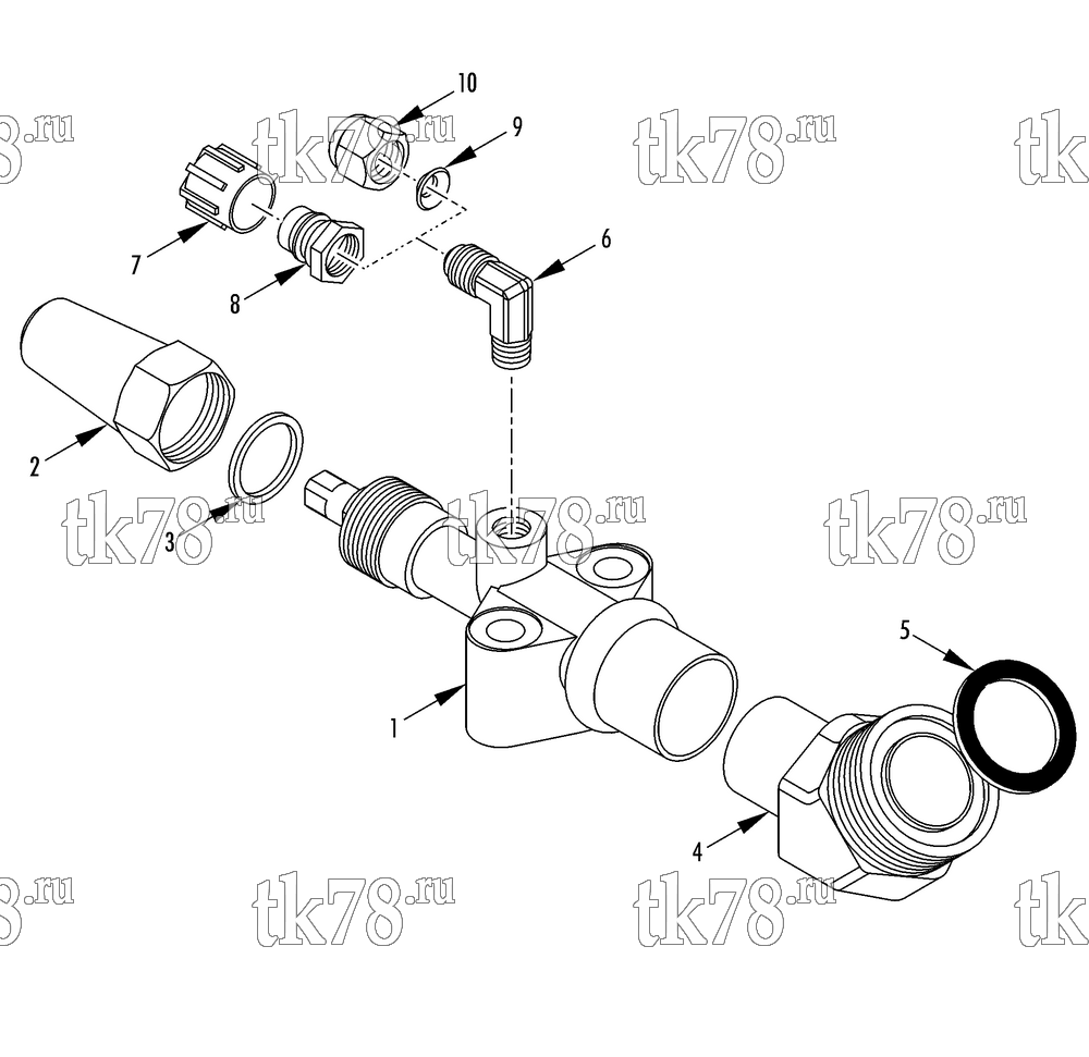 Каталог запчастей для Thermo King LRT-SP M5 1004 (900273) VALVE ASSEMBLY - DISCHARGE