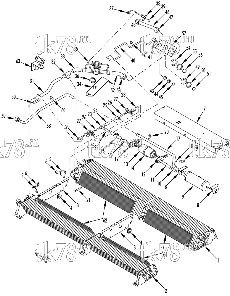 Каталог запчастей для Thermo King LRT-HP M6 1000 (900273) EVAPORATOR REFRIGERATION COMPONENTS