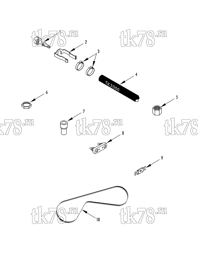 Каталог запчастей для Thermo King LRT-HP M6 1000 (900273) INSTALLATION COMPONENTS
