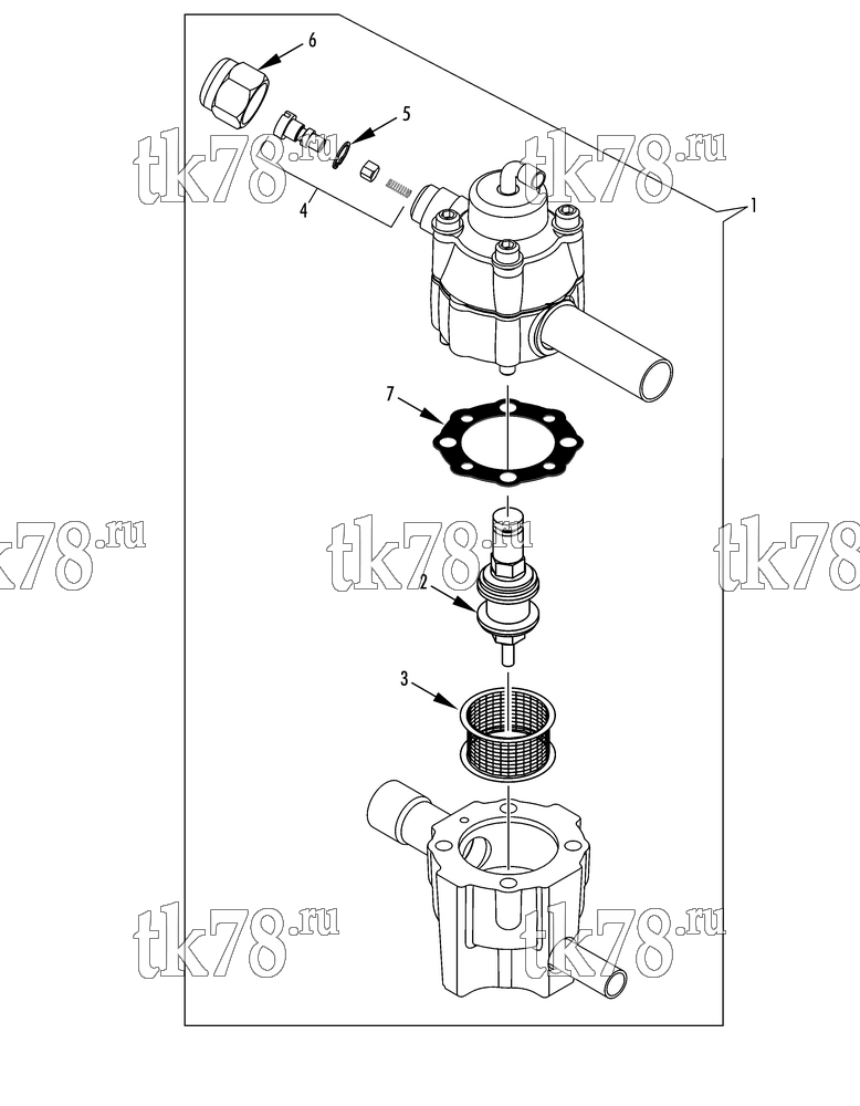 Каталог запчастей для Thermo King SLX 200 Complete 3-WAY VALVE ASSEMBLY