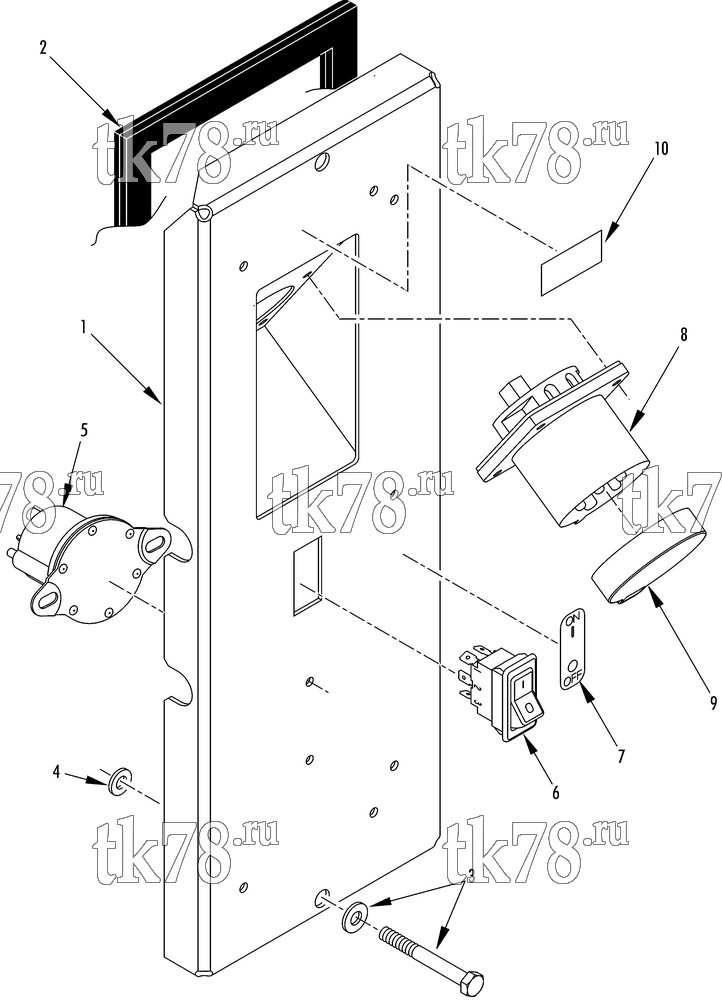 Каталог запчастей для Thermo King  FRONT PANEL - CONTROL BOX