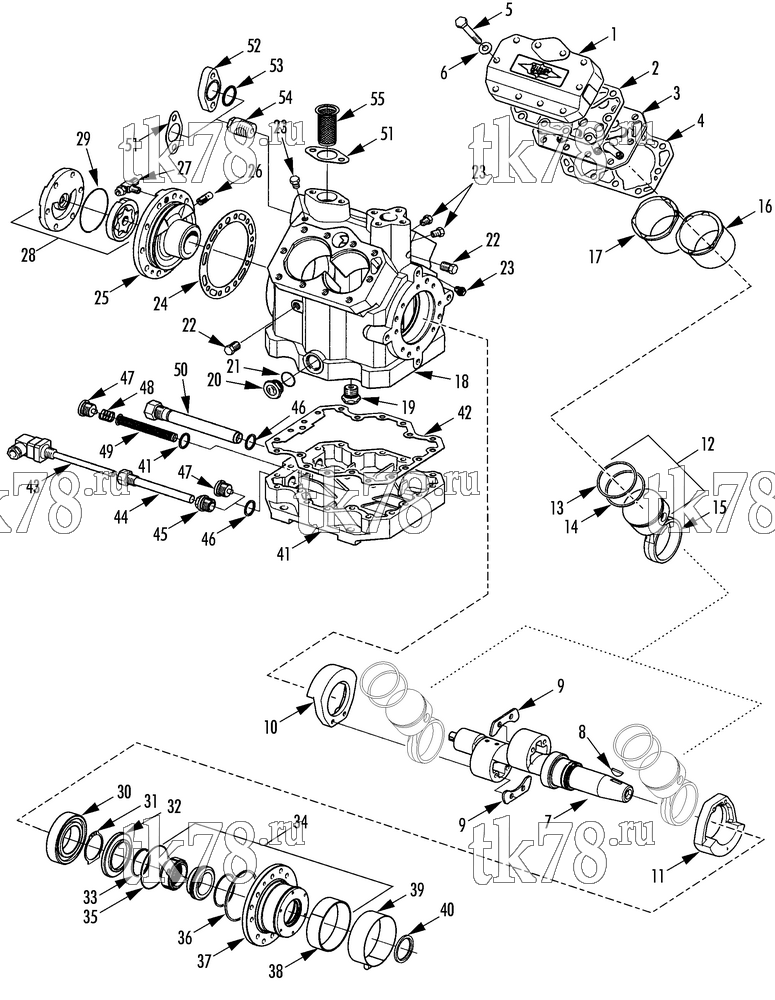 Каталог запчастей для Thermo King SR-70 Plus COMPRESSOR - Bitzer