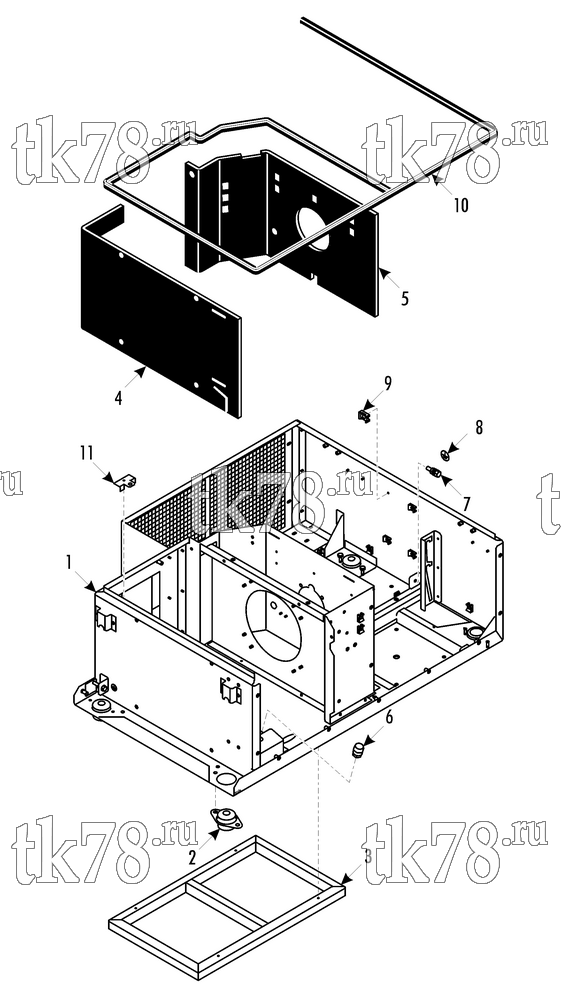 Каталог запчастей для Thermo King RAC 40 CFD FRAME