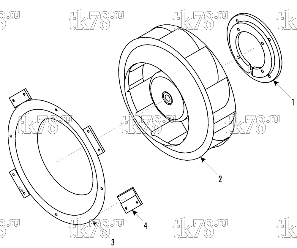 Каталог запчастей для Thermo King RAC 60 SIRIO GEN BLOWER
