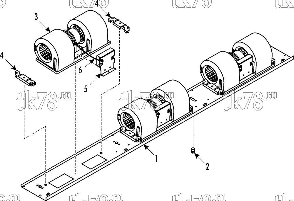 Каталог запчастей для Thermo King ATHENIA E800 HYBRIDBUS R407C SINUS FILTER BLOWERS (007435)