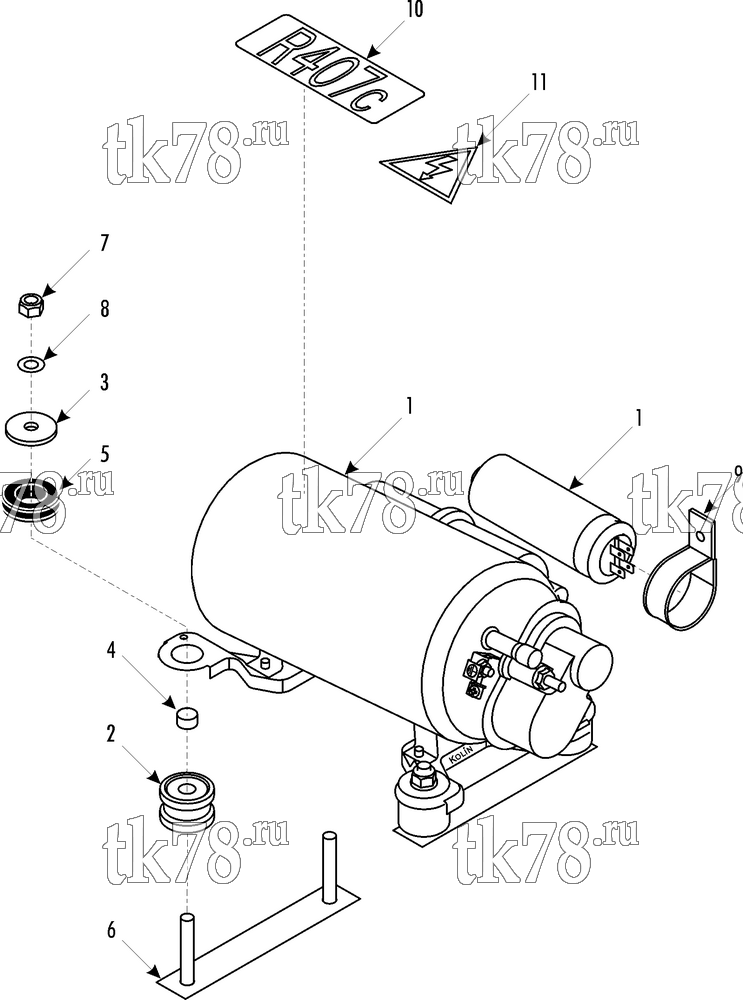 Каталог запчастей для Thermo King  COMPRESSOR