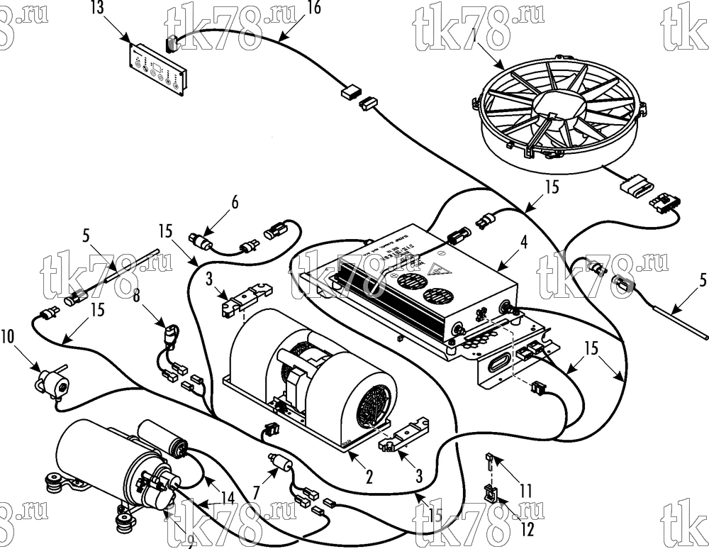 Каталог запчастей для Thermo King SR-10R ELECTRICAL COMPONENTS
