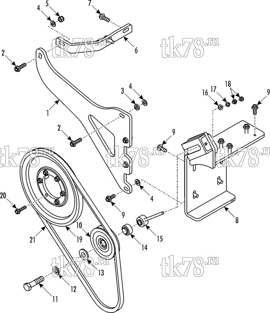 Каталог запчастей для Thermo King Bus Drive Kits DRIVE KIT 701193 - MAN 12.240, TM31