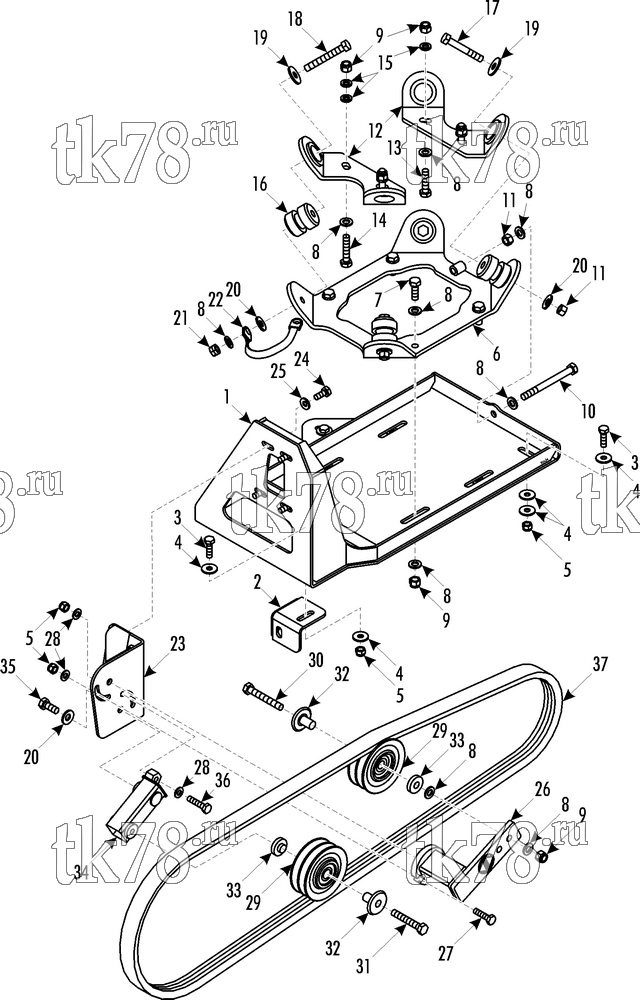 Каталог запчастей для Thermo King Bus Drive Kits DRIVE KIT 701105 - VOLVO B9LE, X430