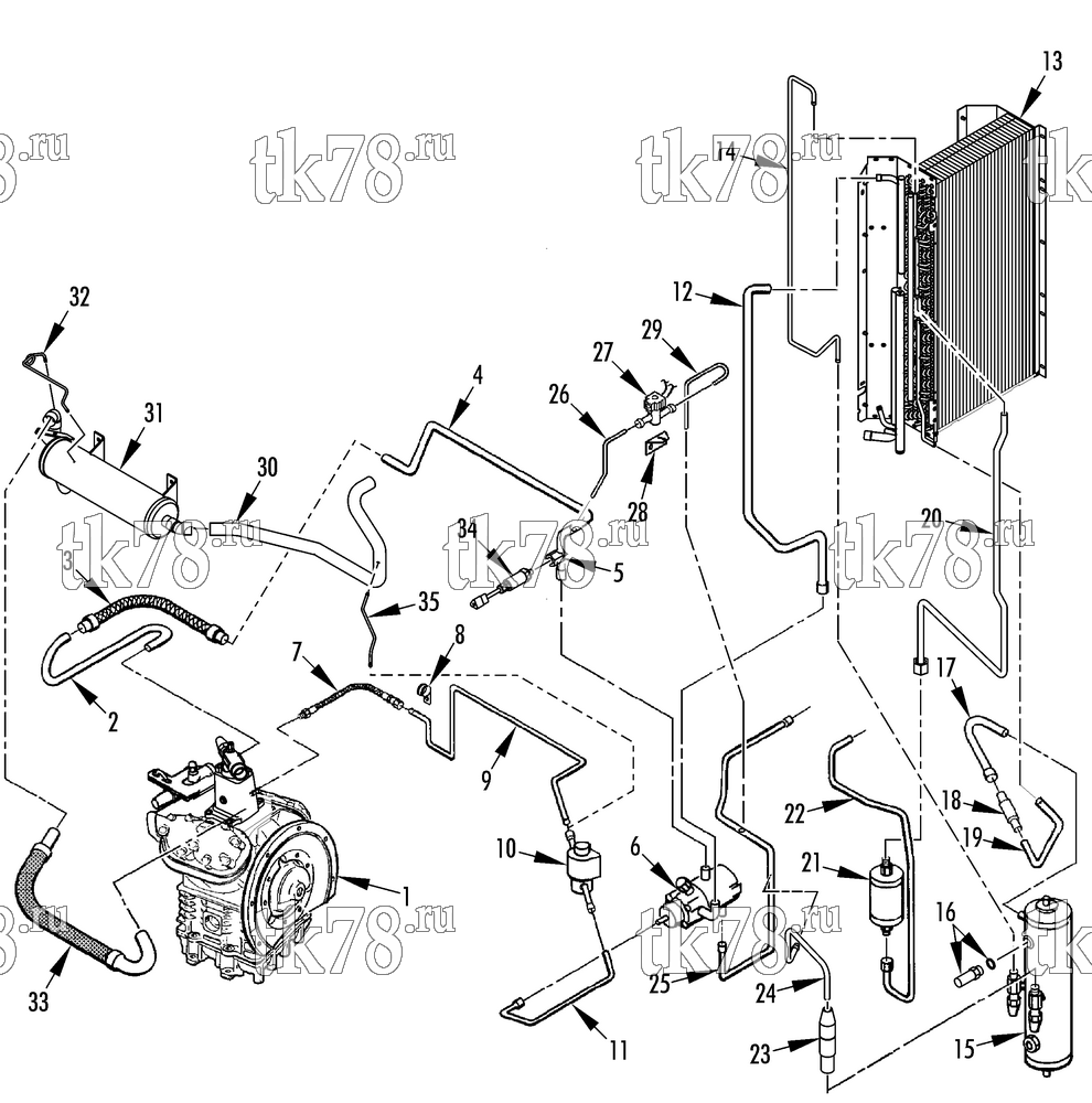 Каталог запчастей для Thermo King  REFRIGERATION - CONDENSER