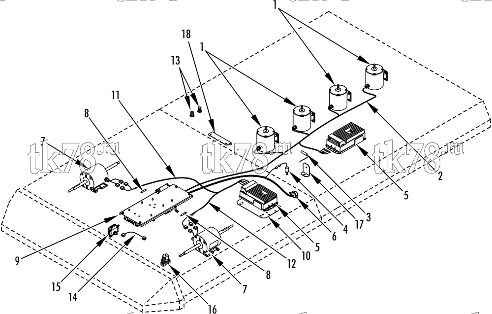 Каталог запчастей для Thermo King R5-M60 ELECTRICAL COMPONENTS