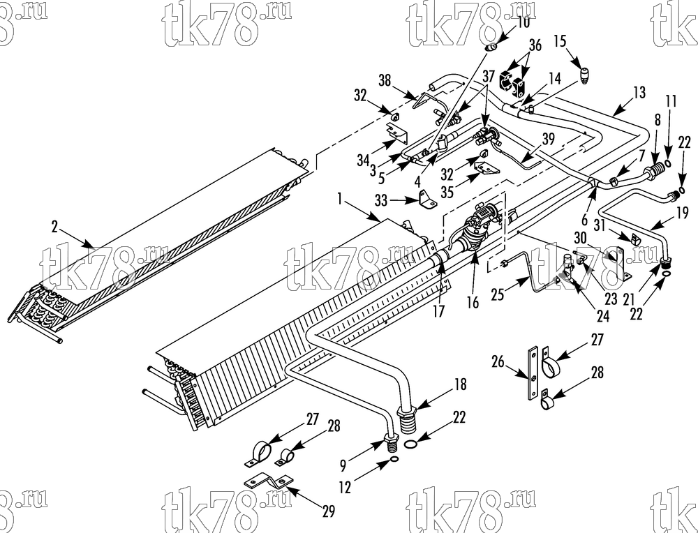 Каталог запчастей для Thermo King R5-M60 REFRIGERATION EVAPORATOR