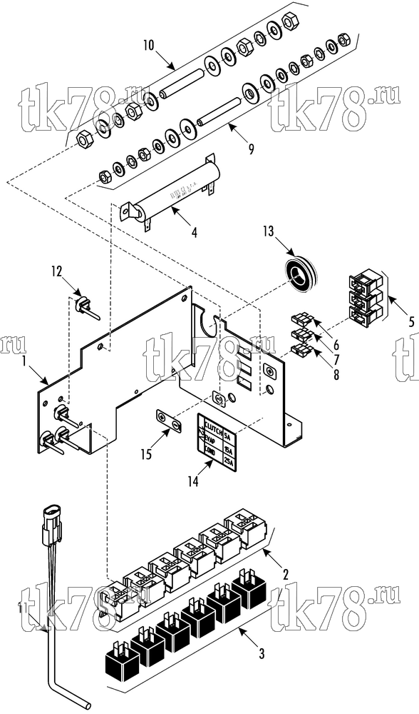 Каталог запчастей для Thermo King SR-10F CONTROL PANEL FOR CA I D (12 V)