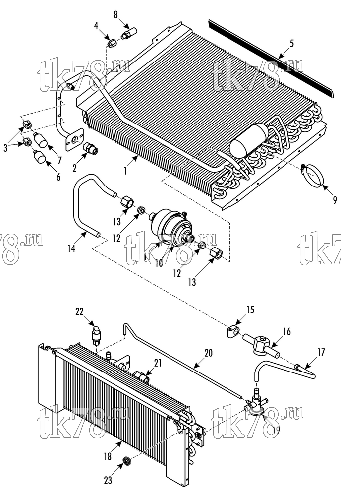Каталог запчастей для Thermo King SR-10F REFRIGERATION COMPONENTS