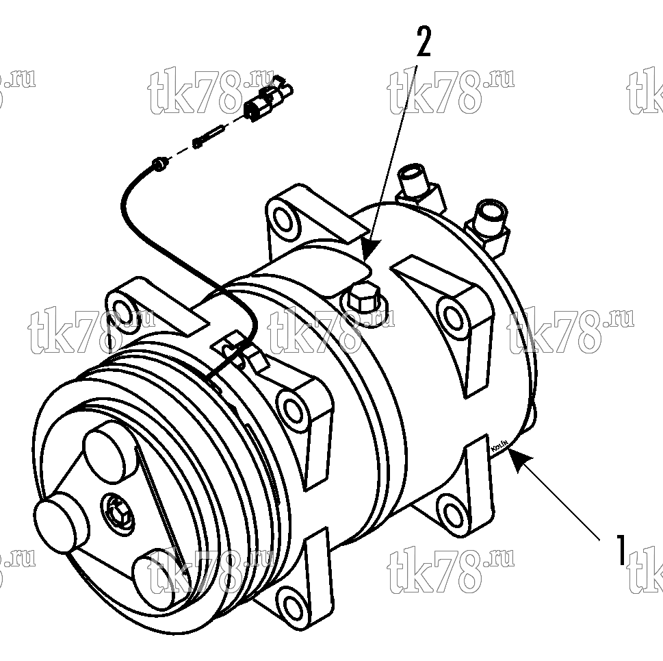 Каталог запчастей для Thermo King SR-10F COMPRESSOR GROUP (TM08)