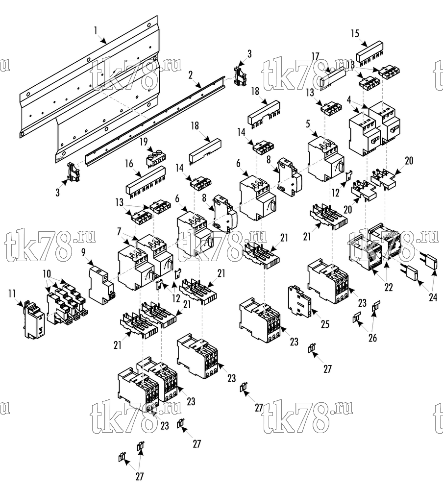 Каталог запчастей для Thermo King LRV-10T BOS CONTACTOR & CIRCUIT BREAKER GROUP