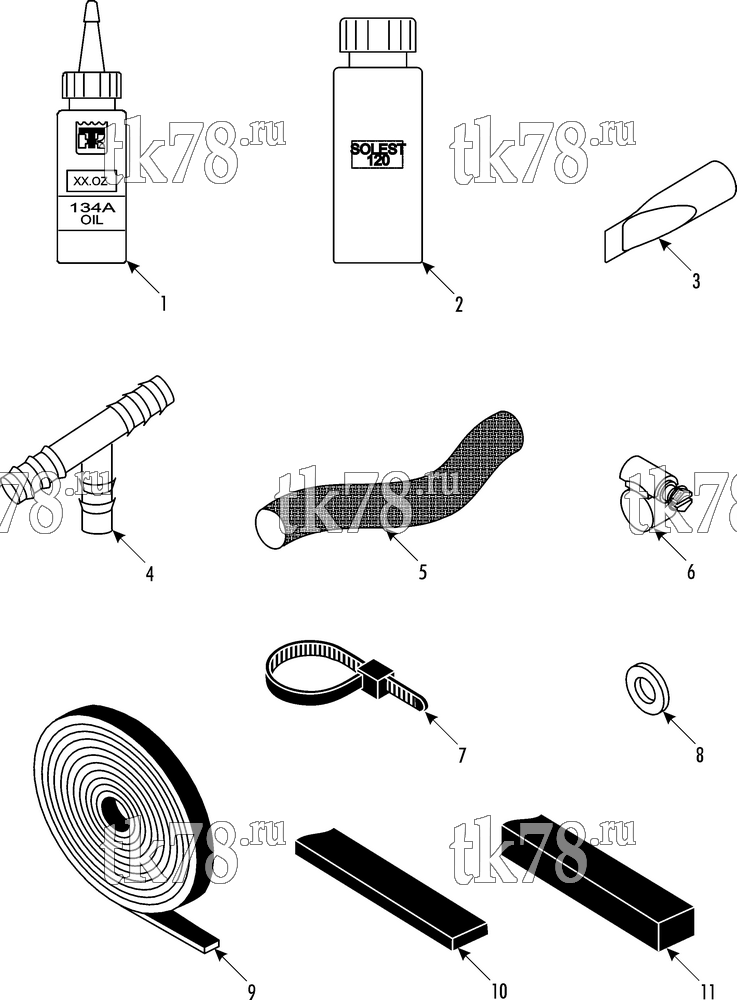 Каталог запчастей для Thermo King Shuttle SR 380 INSTALLATION KIT