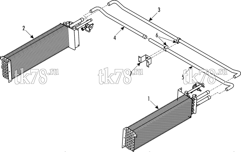 Каталог запчастей для Thermo King ATHENIA E800 for HESS (900826) Two Zones TUBE HEATING