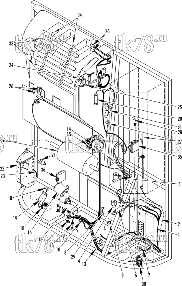 Каталог запчастей для Thermo King  ELECTRICAL COMPONENTS (50s)