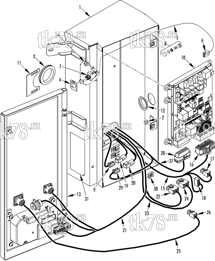 Каталог запчастей для Thermo King SB-310+ & SB-310R+ 30 CONTROL BOX (30s)