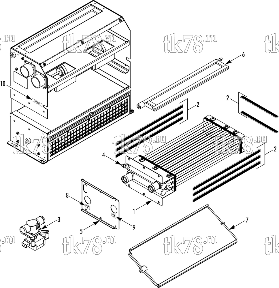 Каталог запчастей для Thermo King LCF20-02 HEATER (819986)