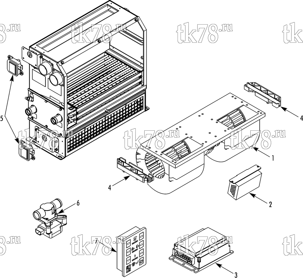 Каталог запчастей для Thermo King LCF20-02 ELECTRICAL COMPONENTS (819986)