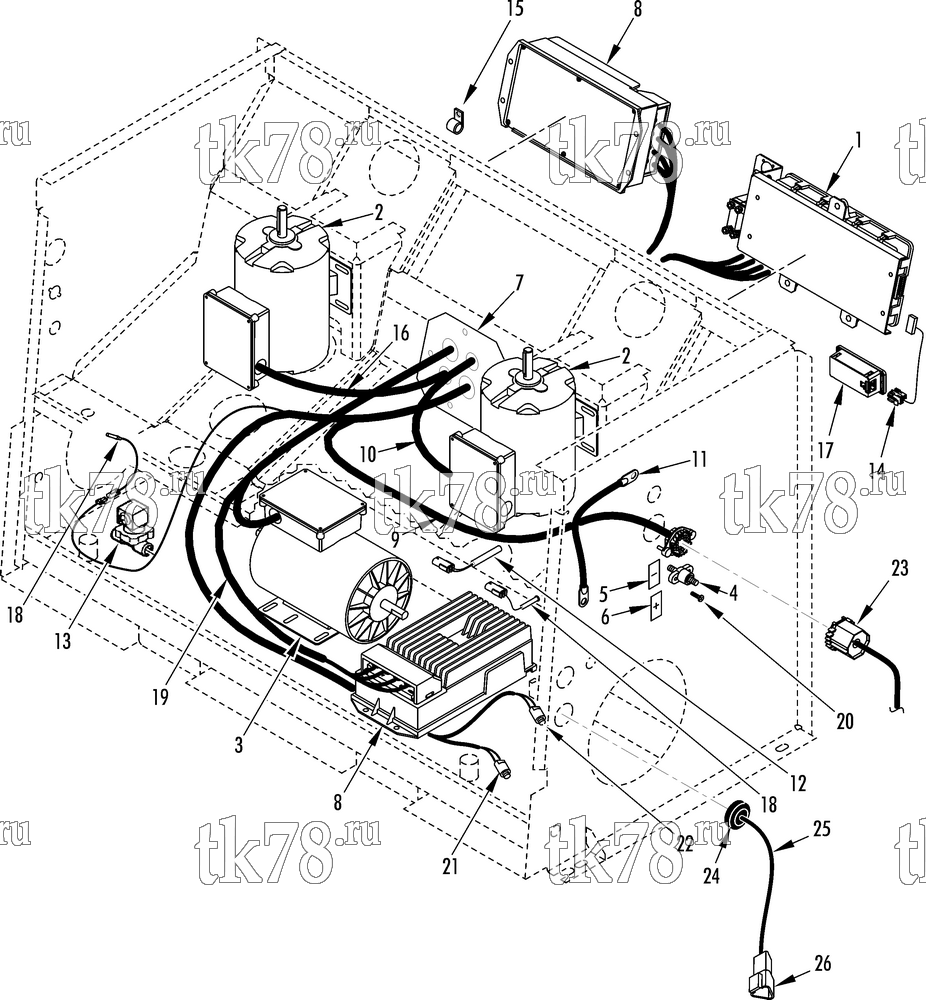 Каталог запчастей для Thermo King T1-M177 ELECTRICAL COMPONENTS