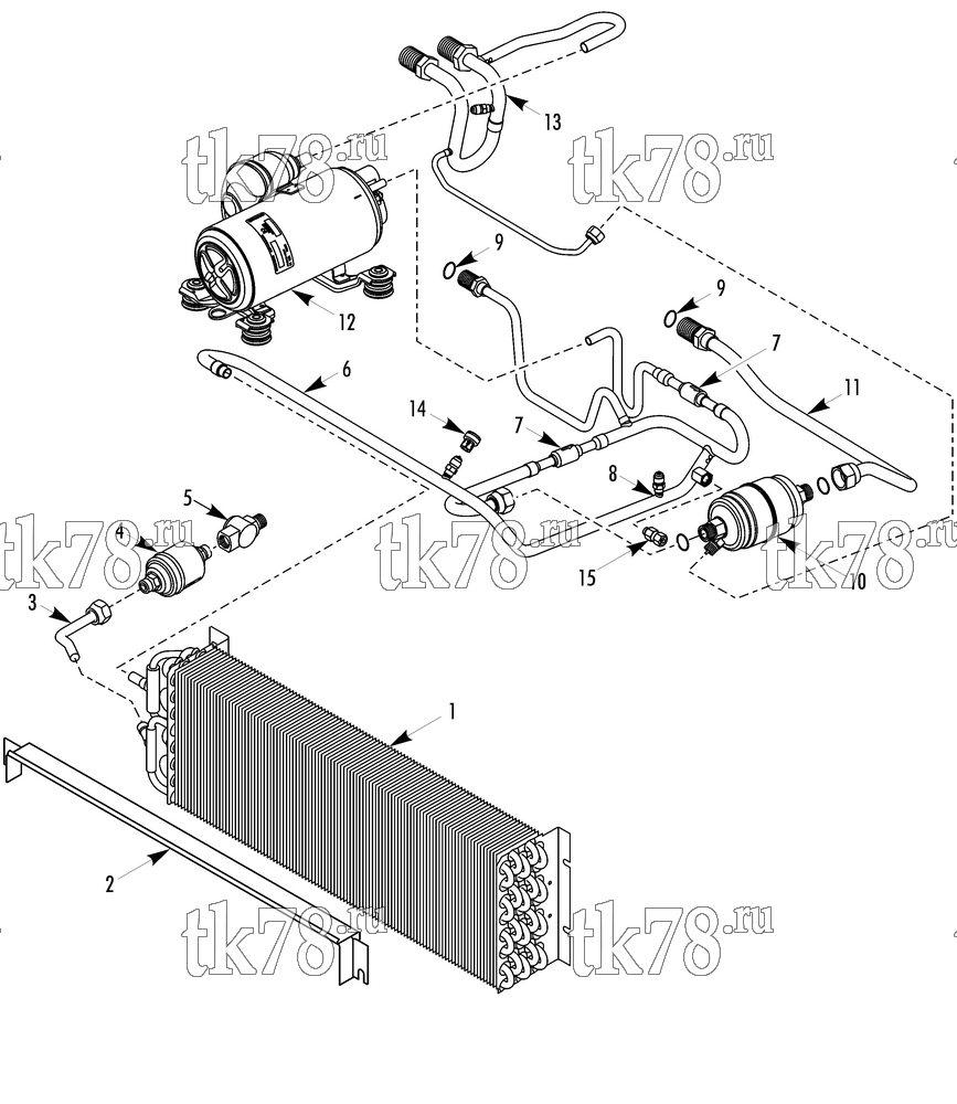 Каталог запчастей для Thermo King V-100 Series DSR REFRIGERATION CONDENSER (20)