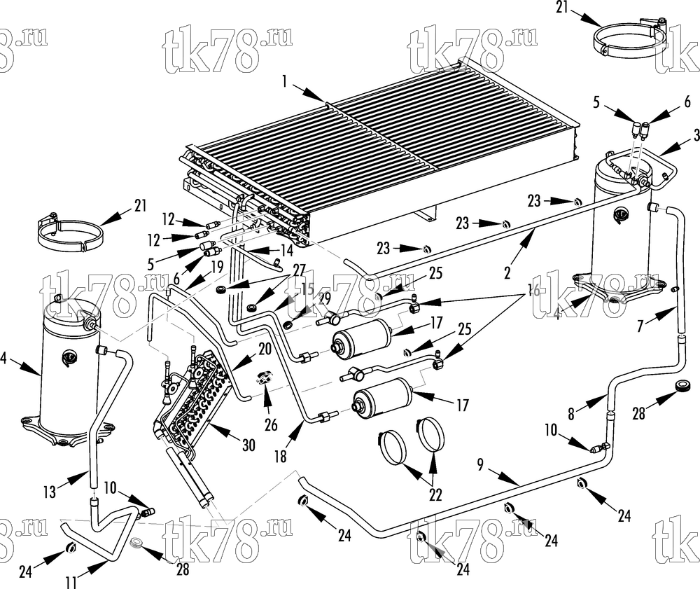 Каталог запчастей для Thermo King TE1-M3 REFRIGERATION COMPONENTS