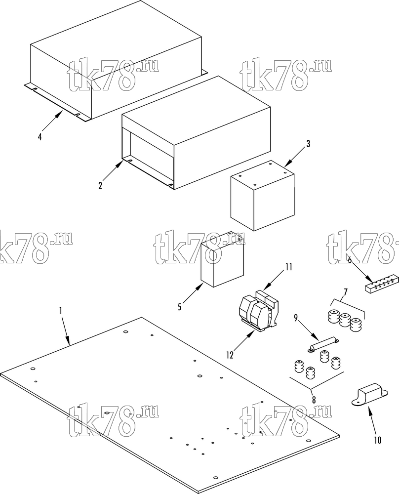 Каталог запчастей для Thermo King KRS Plus POWER PACK ASSEMBLY (701112, 701254, 701255, 701256)