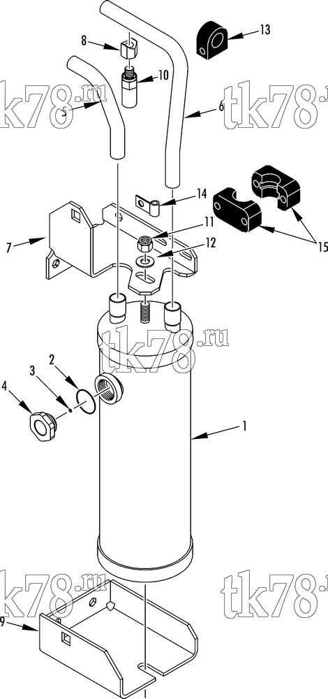 Каталог запчастей для Thermo King  RECEIVER TANK GROUP