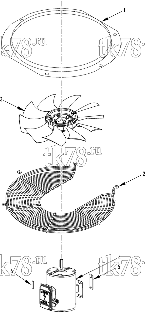 Каталог запчастей для Thermo King  CONDENSER FAN GROUP
