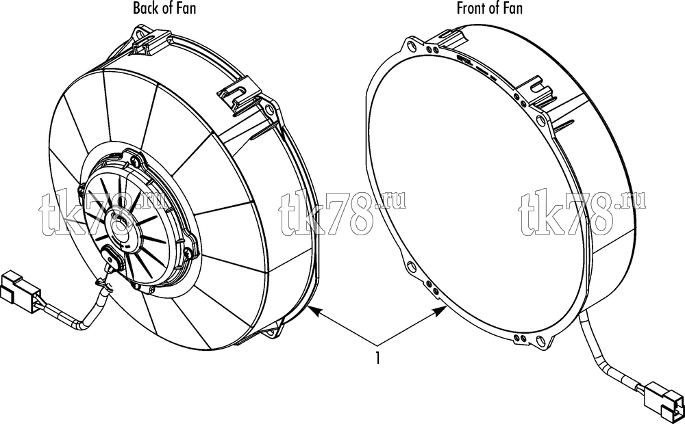 Каталог запчастей для Thermo King T13-M48 & M48B BOOSTER FAN (KIT 701681)